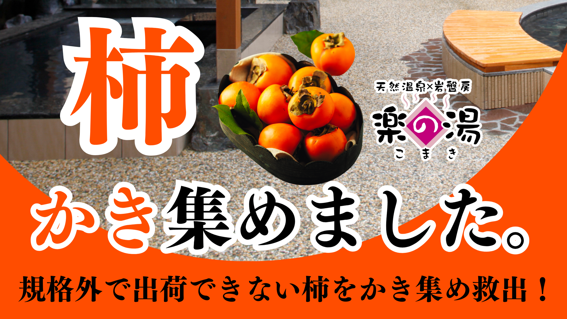 食料ロスの運命だった柿をかき集め救出し柿フェア開催！